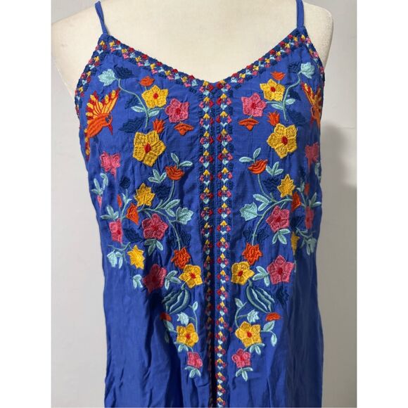 Sundance Life if Light Floral bird Embroidered dress - Picture 2 of 14